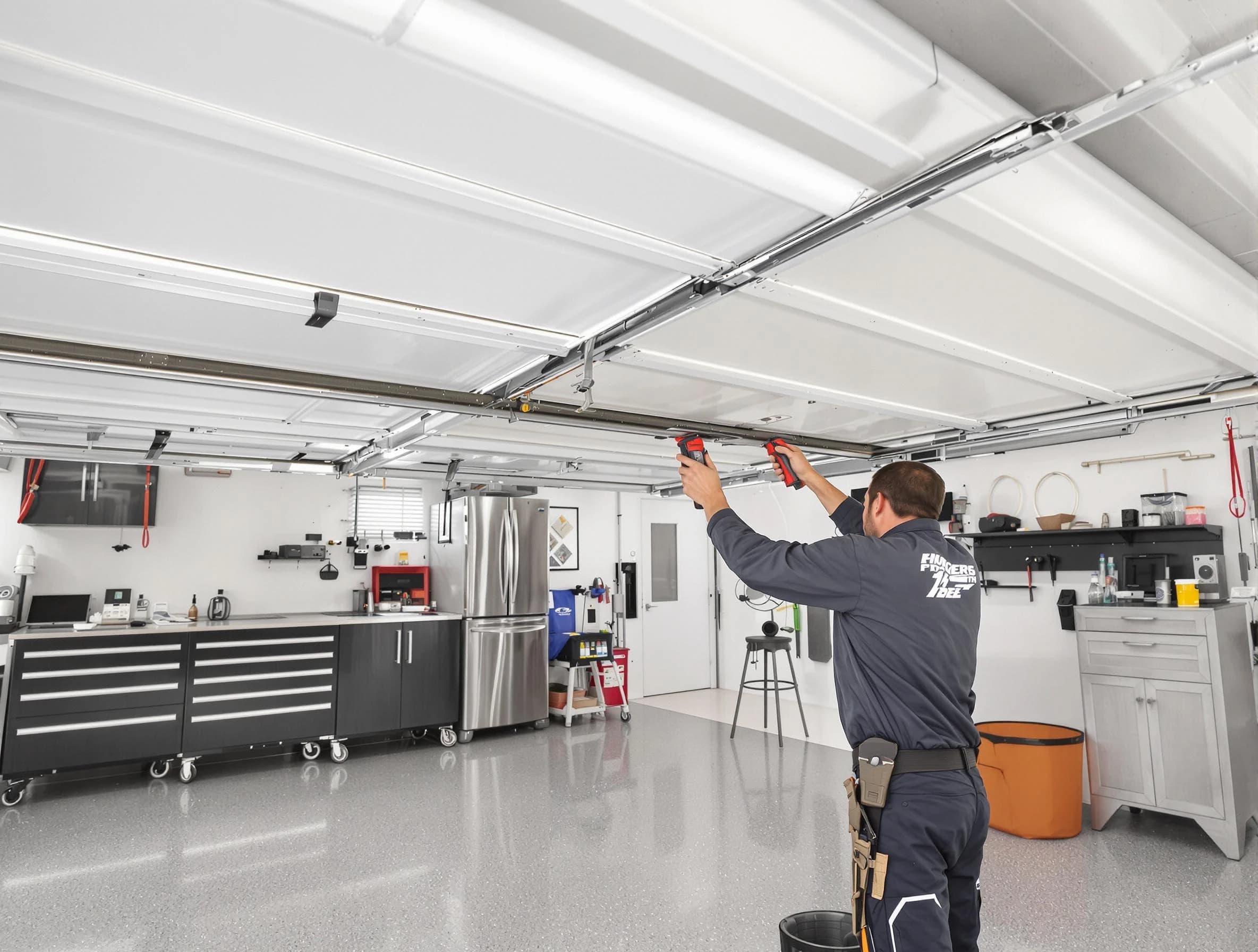 Overhead garage door repair service by Pittsburgh Garage Door Repair in Pittsburgh