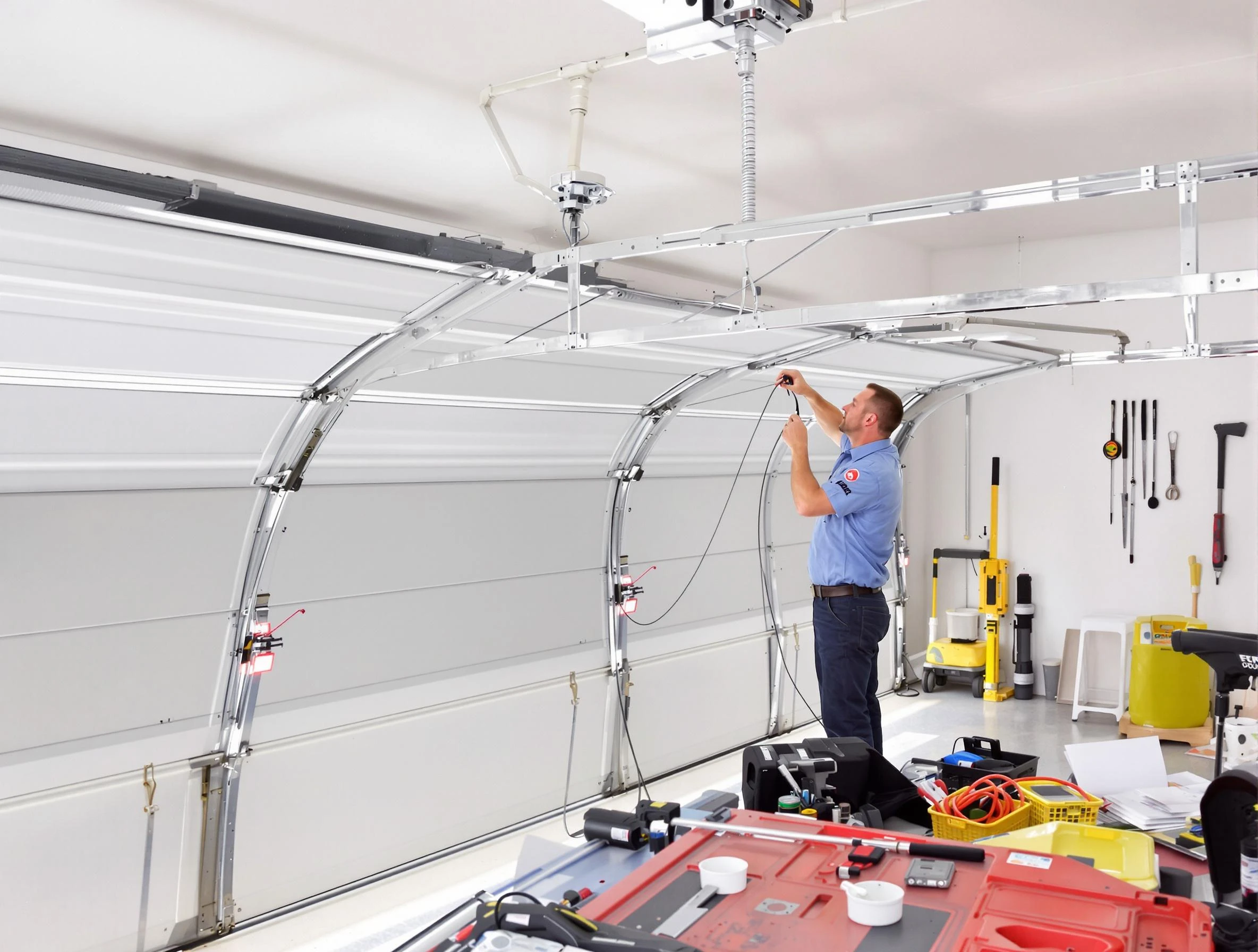 Garage door cable repair service by Pittsburgh Garage Door Repair in Pittsburgh